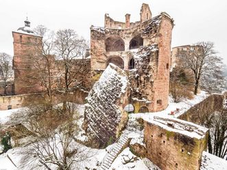 Schloss Heidelberg, gesprengter Turm 