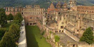 View of the casemates at Heidelberg Castle 