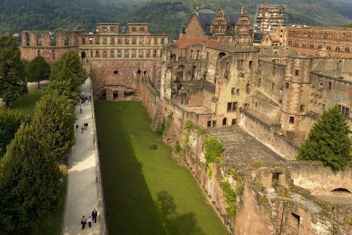 Vue des casemates du château de Heidelberg 