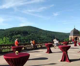 Heidelberg Palace, an event with a picturesque view; photo: Möller SchlossgastronomieA picturesque view for your event.