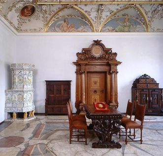 Raum im Friedrichsbau von Schloss Heidelberg