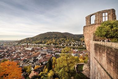 Aussicht auf die Altstadt von Heidelberg