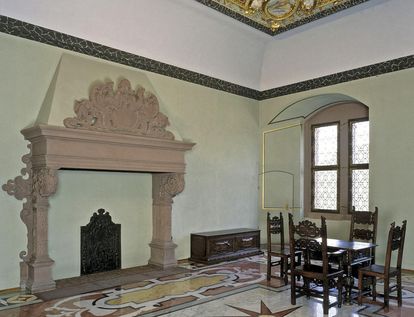 Ansicht eines Raums im Friedrichsbau von Schloss Heidelberg