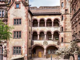 Schloss Heidelberg, gläserner Saalbau