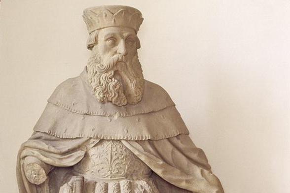 Prince-Elector Ludwig V, sandstone sculpture in the Ruprecht’s Wing at Heidelberg Castle