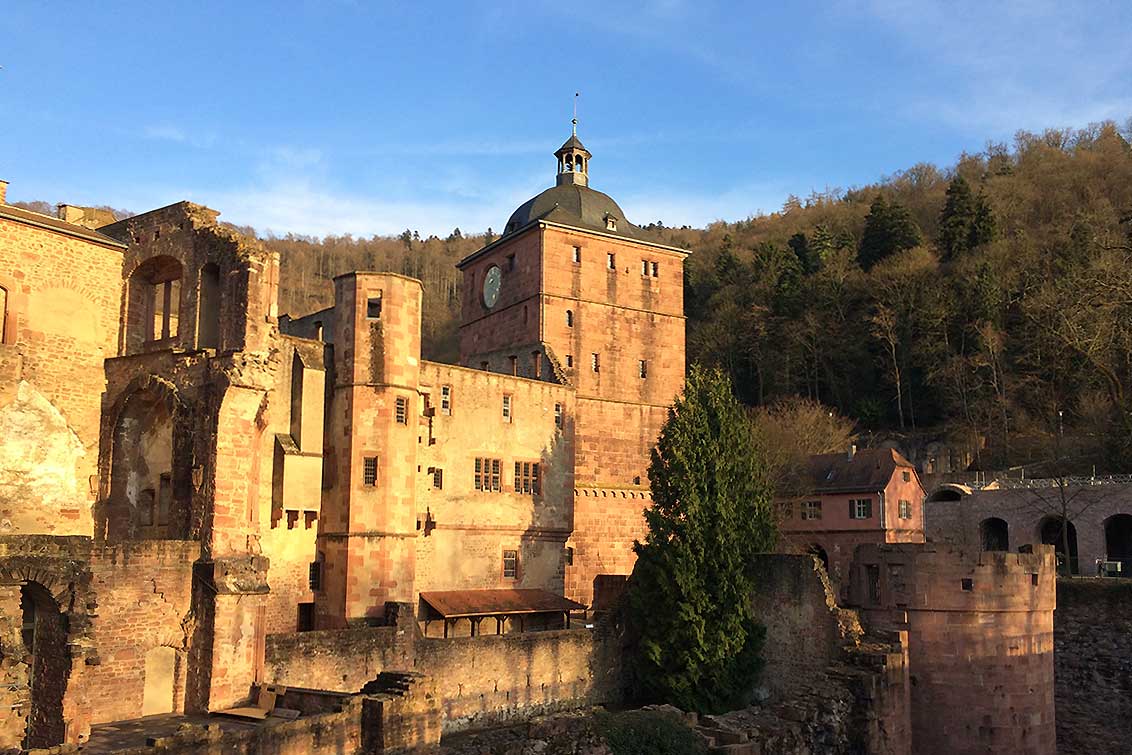 Ansicht von Schloss Heidelberg