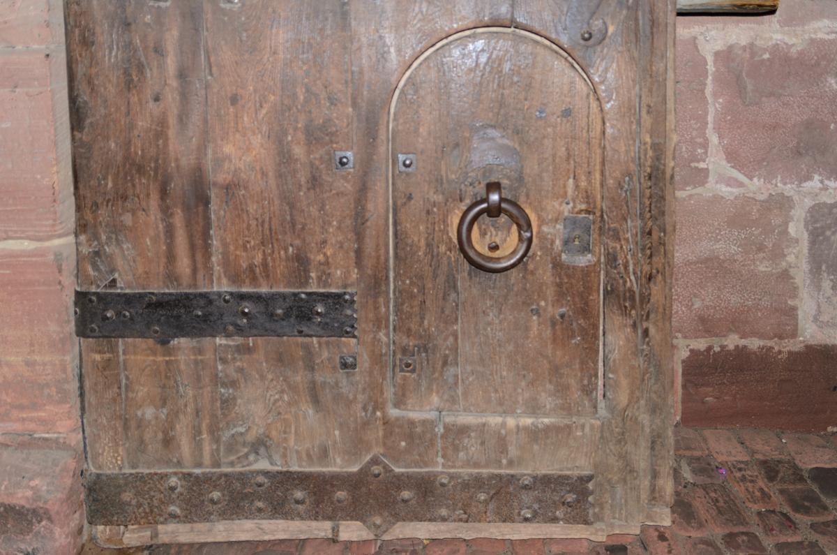 Der Eisenring am Torturm von Schloss Heidelberg