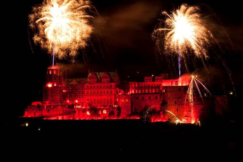 Schloss Heidelberg, Event, Schlossbeleuchtung und Feuerwerk