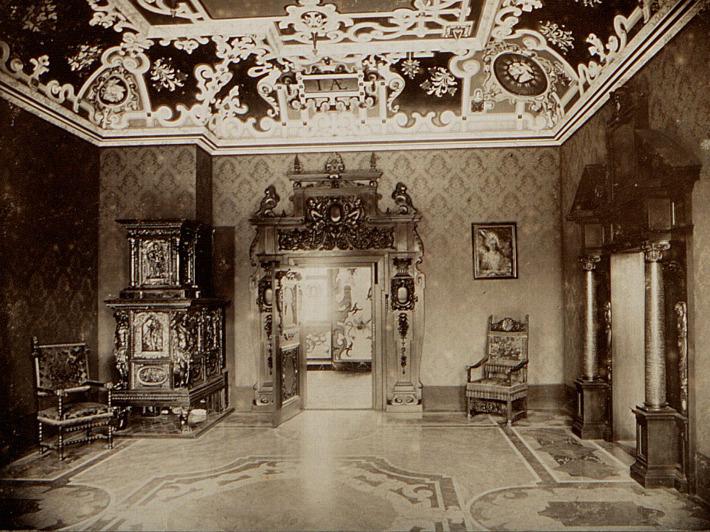 Friedrichsbau im Schloss Heidelberg 1905