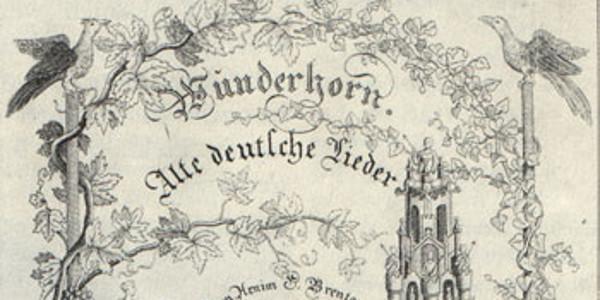 Deckblatt von „Des Knaben Wunderhorn“
