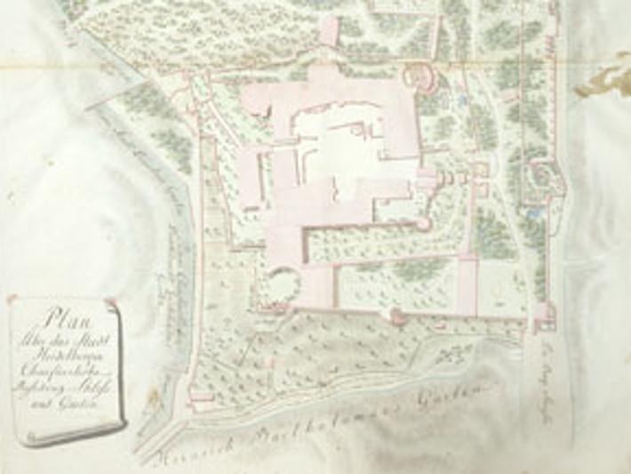 Plan von Johann Michael Zeyher für den Heidelberger Schlossgarten