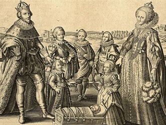 Kurfürst Friedrich V., Elisabeth Stuart und ihre Kinder