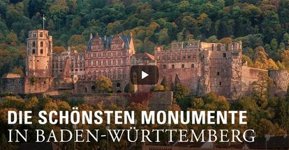 Startbildschirm des Imagefilms der Staatlichen Schlösser und Gärten Baden-Württemberg