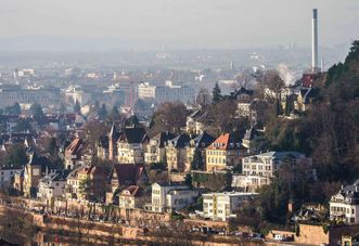 Heidelberg, Blick auf den Philosophenweg