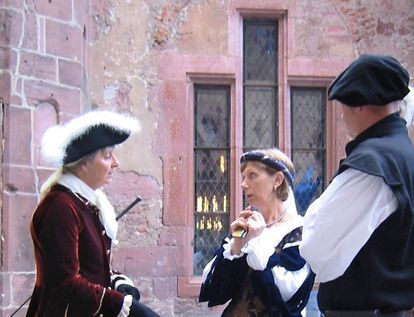 Tour guide at Heidelberg Castle