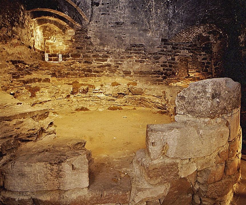 Interior of the bakehouse in the economy Wing at Heidelberg Castle