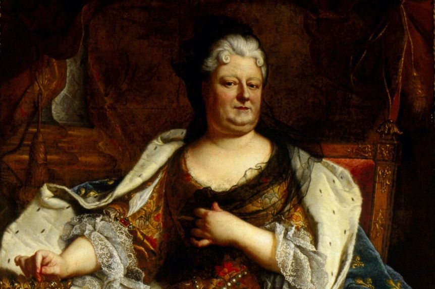 Schloss Heidelberg, Liselotte von der Pfalz, Porträt von Hyacinthe Rigaud, um 1713