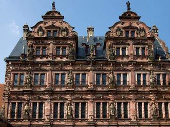 Heidelberg Castle, the façade of Friedrichsbau