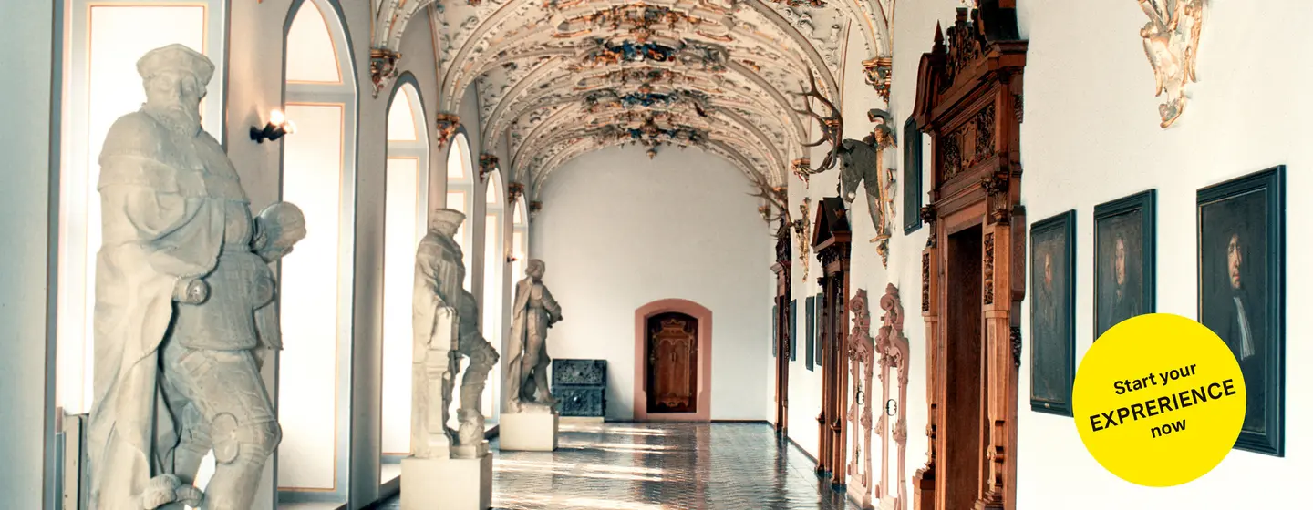 Heidelberg Castle, advertising banner for the app "Monument BW"