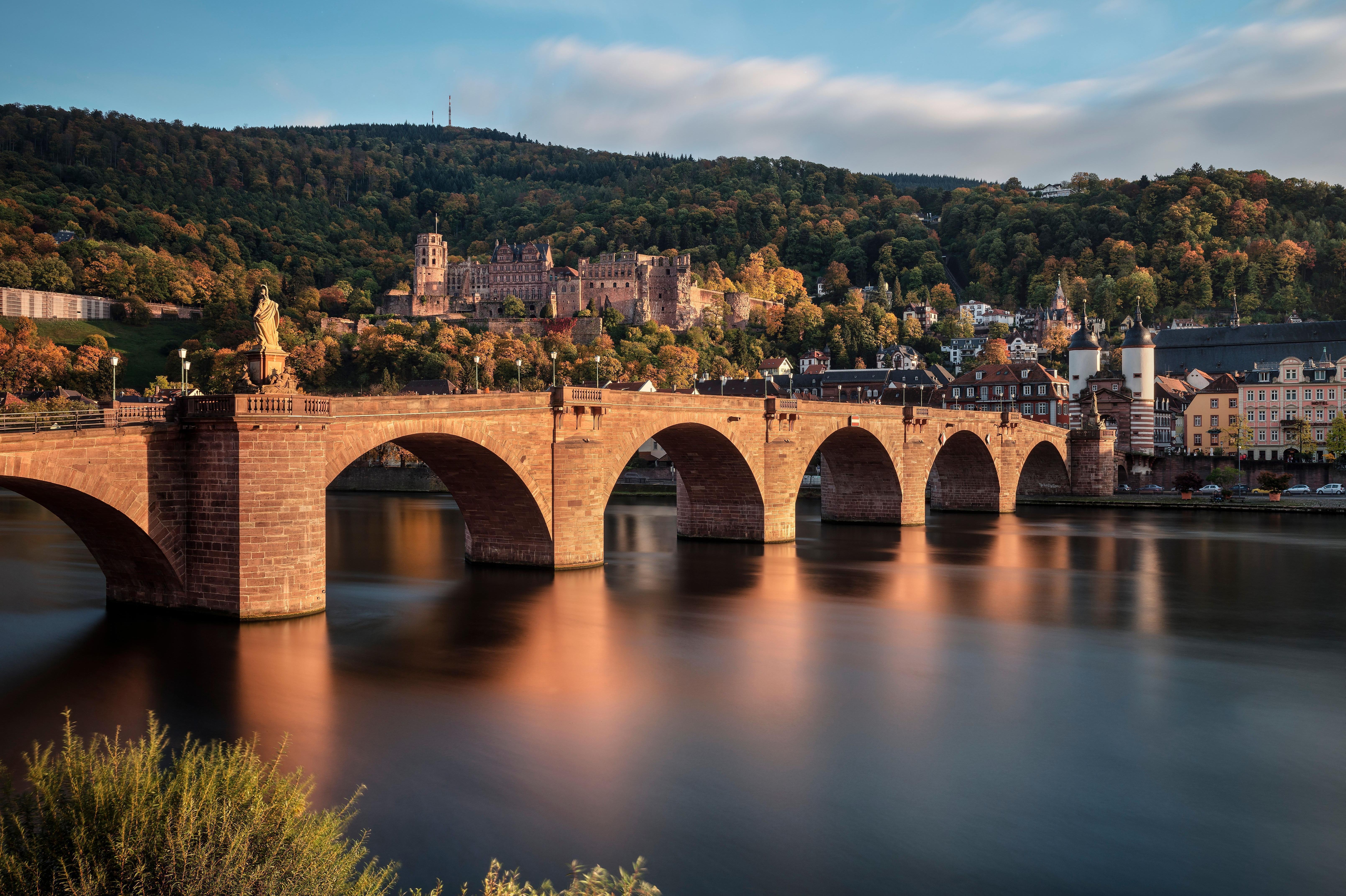 Château de Heidelberg, vue aérienne