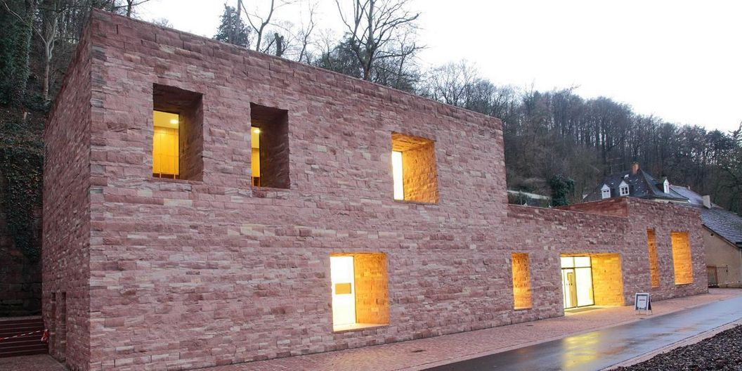 Vue extérieure du centre d’accueil des visiteurs du château de Heidelberg 