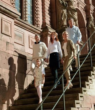 Visitors at Heidelberg Castle 