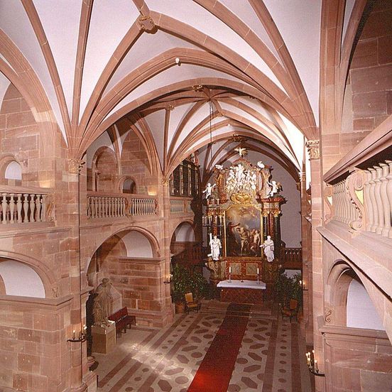 Château de Heidelberg, Vue dans la chapelle du château