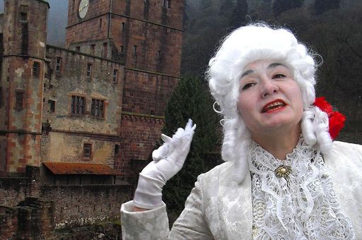 Oksana Braun, tour guide at Heidelberg Palace