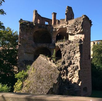Schloss Heidelberg, Krautturm oder „Gesprengter Turm“