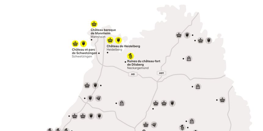 Carte de région "MANNHEIM ET SA RÉGION"
