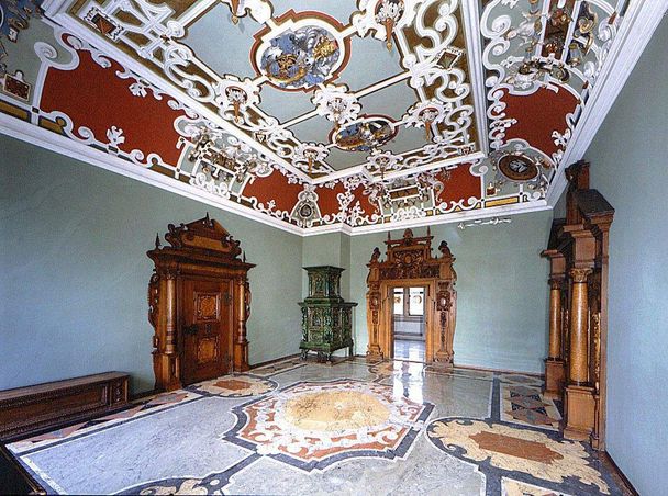 Schloss Heidelberg, Raumansicht im Friedrichsbau