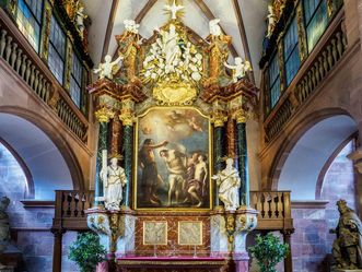 Schloss Heidelberg, Schlosskapelle, Nahaufnahme Altar