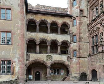 Detail of the Hall of Glass at Heidelberg Castle