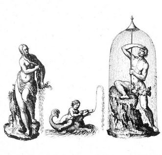 Image: Design by Salomon de Caus for fountain figures