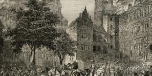 Detail of the destruction of Heidelberg during the Nine Years' War.